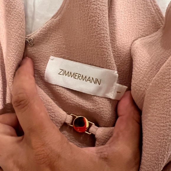 Zimmermann Crepe Link Midi dress in color Lily Pink, size 1 (US 6) - Picture 9 of 10